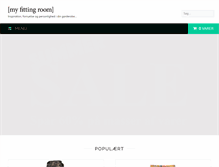 Tablet Screenshot of myfittingroom.dk